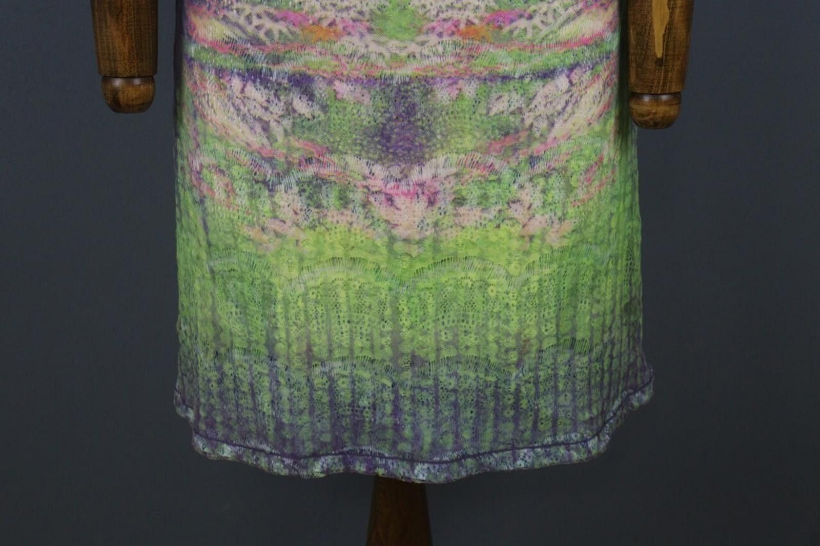 Custo Barcelona Custo Barcelona Multi Abstract Fit & Flare Dress Size 1 Size M / US 6-8 / IT 42-44 - 3 Thumbnail