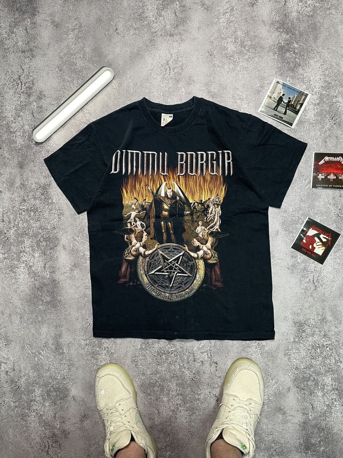 Vintage Dimmur borgir tits pentagram hell paradise Boobs devil Size US M / EU 48-50 / 2 - 2 Thumbnail