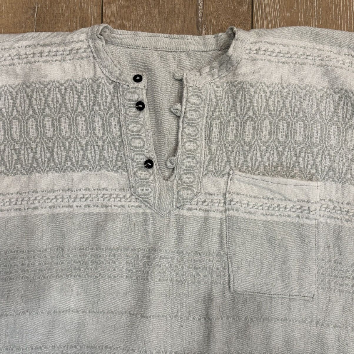 Other Artisan Handwoven Textured Cotton Henley - XL - Boho No Tags Size US XL / EU 56 / 4 - 2 Thumbnail