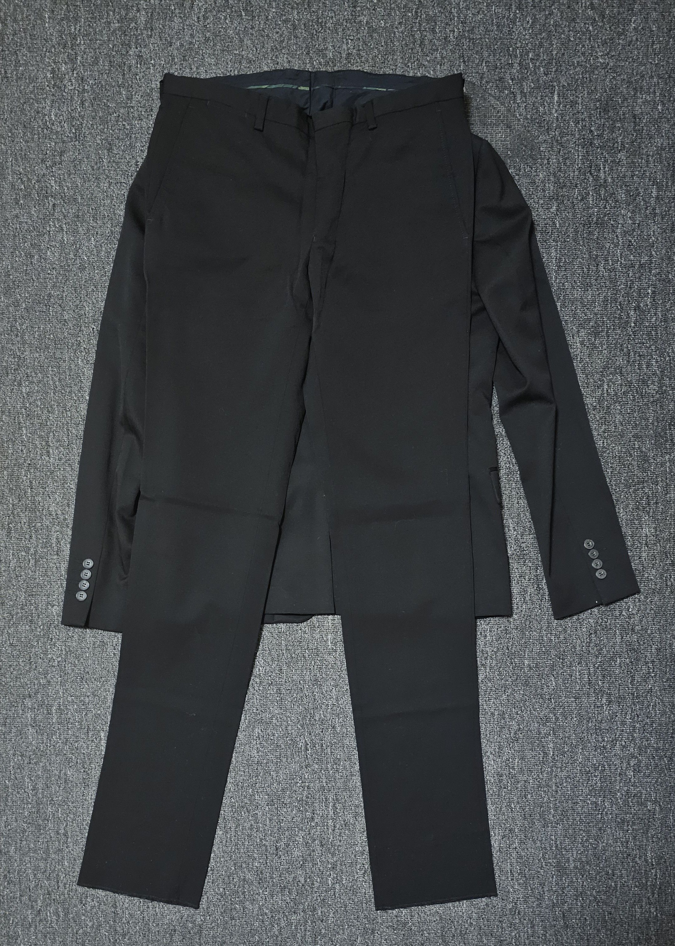 Kenzo Kenzo men's wool black suits size 48 like new Size 48R - 4 Thumbnail