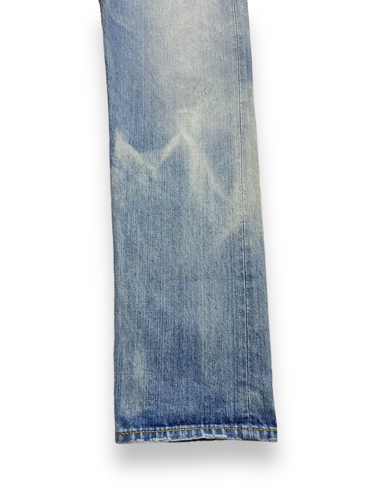 Japanese Brand × Le Grande Bleu (L.G.B.) 🔥CO&LU 56 Big Print Light Wash Sun Faded Denim Size US 30 / EU 46 - 9 Thumbnail