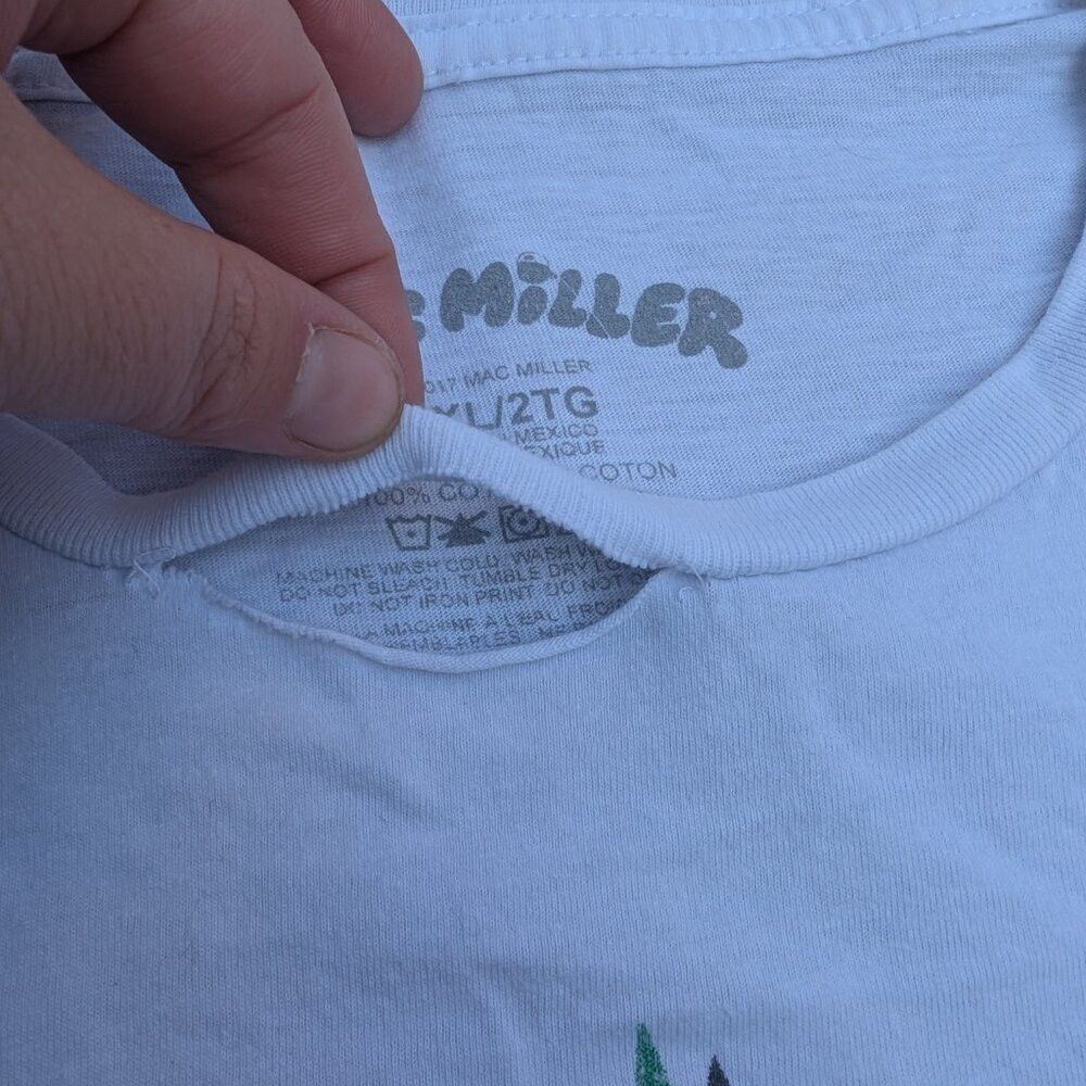 Mac Miller Mac Miller T-Shirt Men 2XL White Star Circle Pot Leaf Crew Size US XXL / EU 58 / 5 - 2 Thumbnail