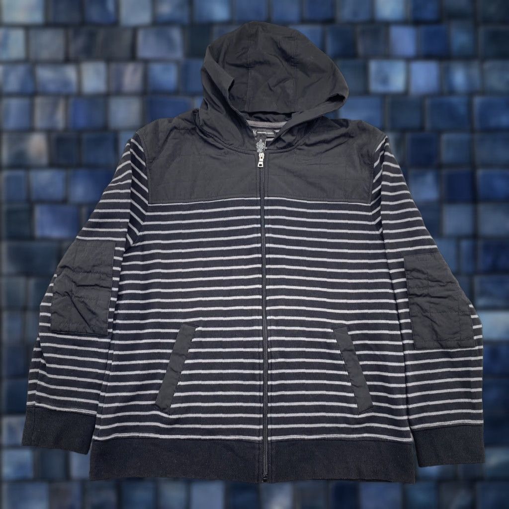 Vintage INC International Concepts Full Zip Hooded Striped Sweatshirt Jacket Women’s XL Black Women’s XL Hooded Striped Sweatshirt Jacket Size XL / US 12-14 / IT 48-50 - 1 Thumbnail