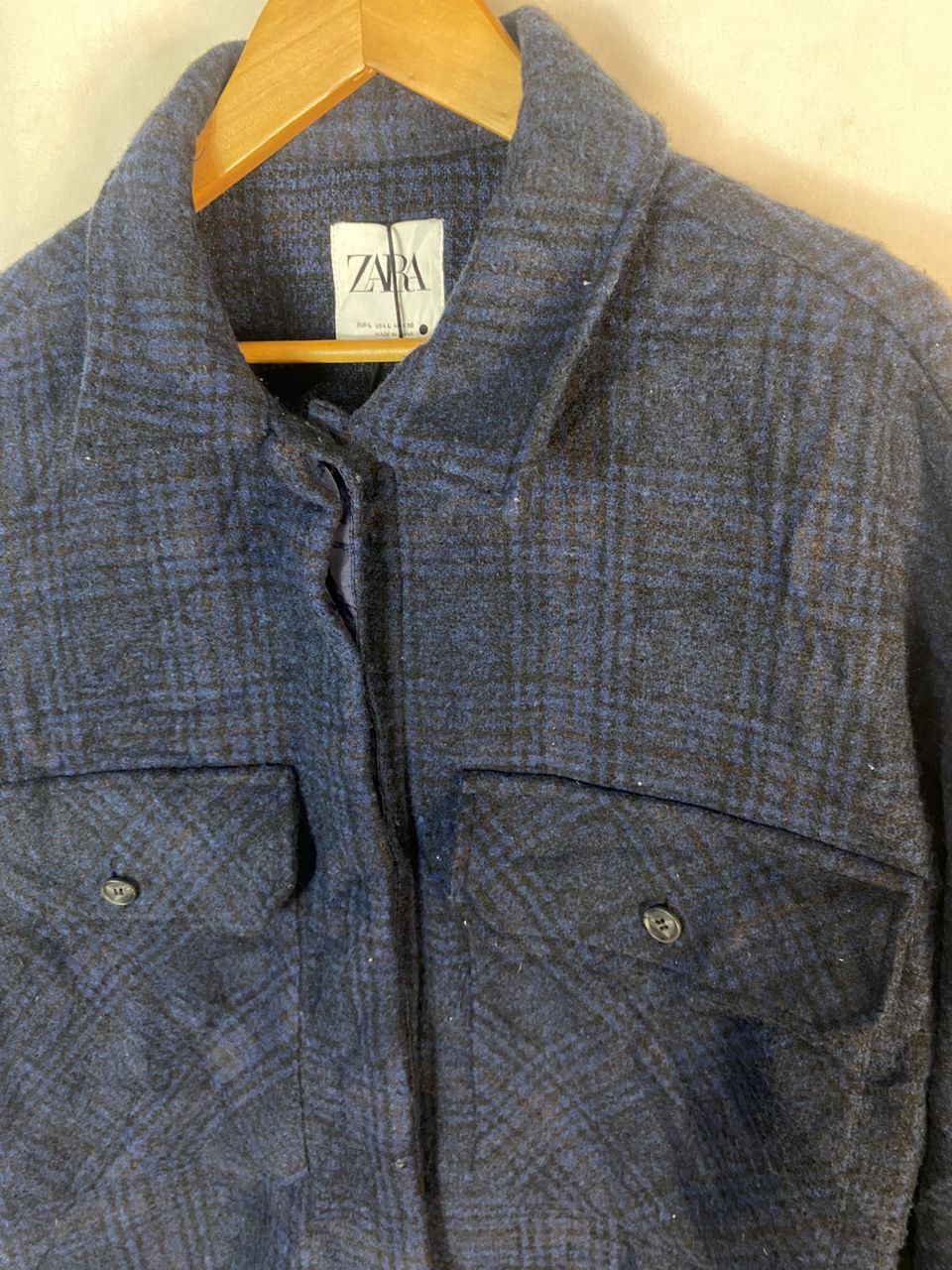 Zara Zara button up beggie jacket like new with tag Size L / US 10 / IT 46 - 4 Thumbnail