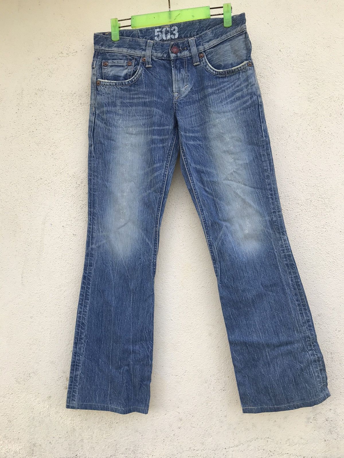 Edwin × Japanese Brand Edwin 503 Blue Trip Flare Size US 30 / EU 46 - 1 Thumbnail