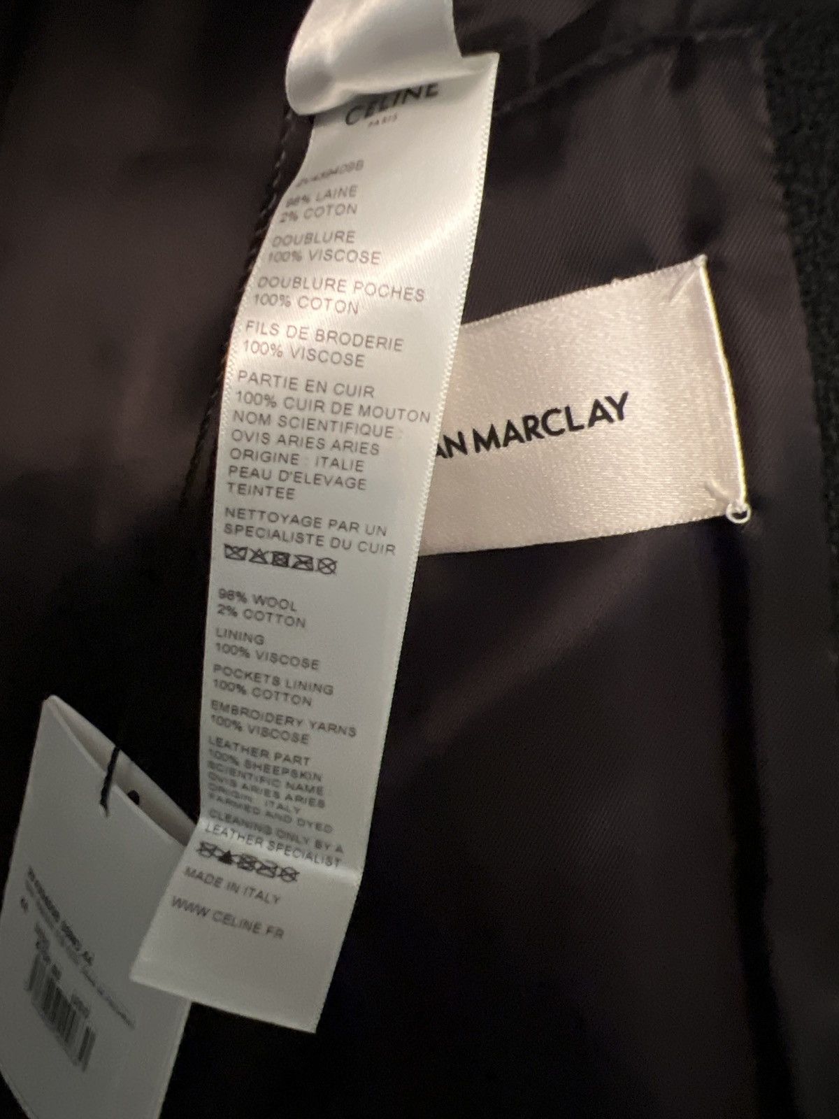 Celine Celine Christian Marclay 'KABLOOSH' Teddy Jacket Size US XS / EU 42 / 0 - 7 Thumbnail