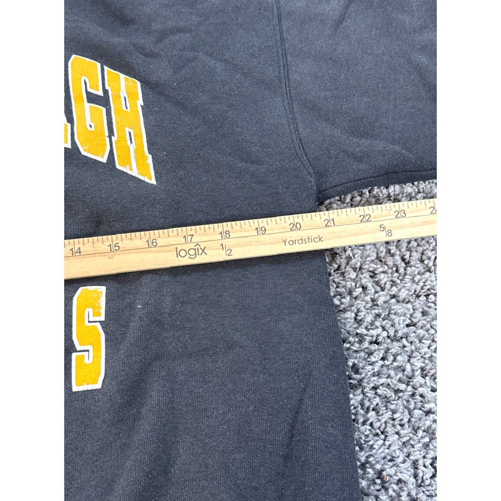 Vintage VINTAGE Bike Pittsburgh Steelers Sweatshirt Men XL Black 90s Graphic Spellout Pullover Fleece Fabric Size US XL / EU 56 / 4 - 3 Thumbnail