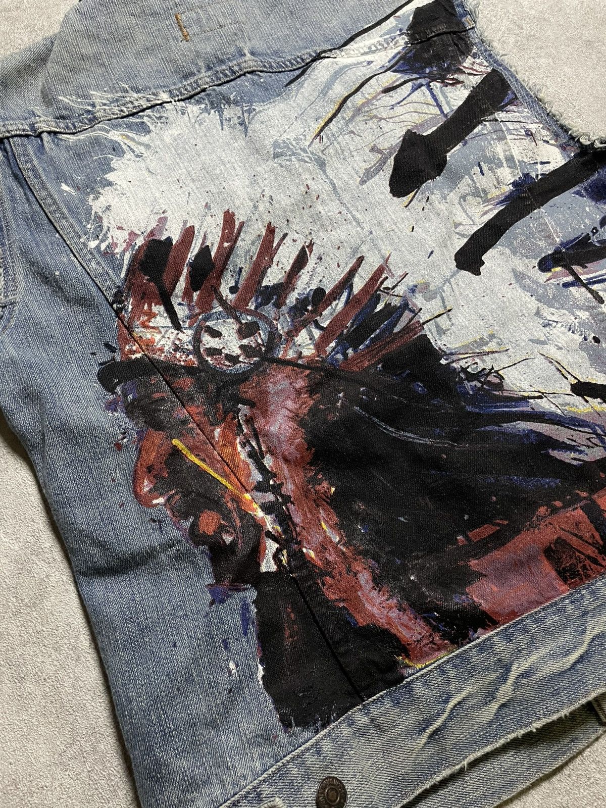 RRL Ralph Lauren Ralph Lauren Denim & Supply Vest Jacket Jeans Indian Chief Size US M / EU 48-50 / 2 - 3 Thumbnail