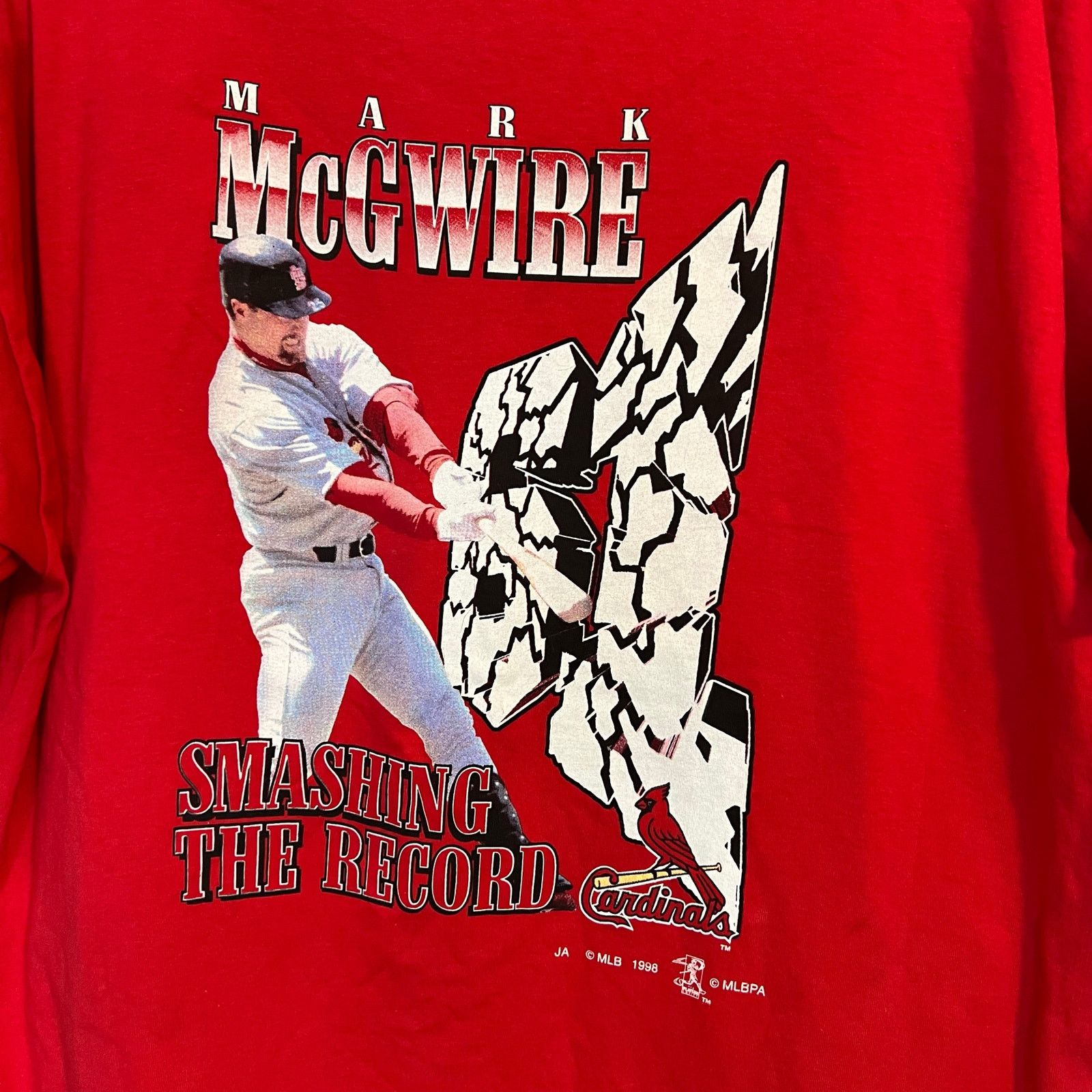 Vintage NWT Mark McGwire 1998 St. Louis Cardinals T-Shirt Mens Sz XL Size US XL / EU 56 / 4 - 5 Thumbnail