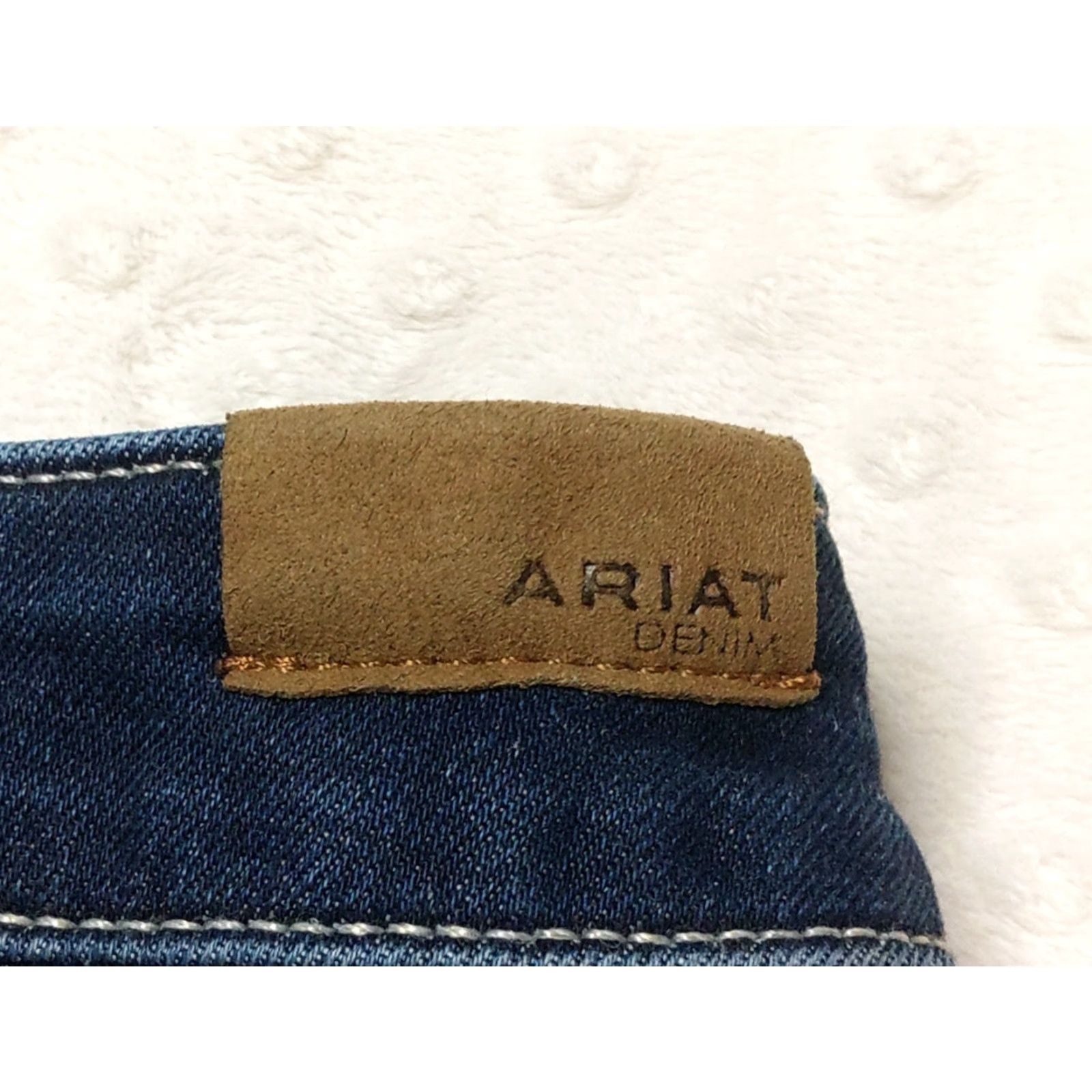 Ariat Ariat Jeans Womens 29S Blue Perfect Rise Flare Stretch Denim Ranch Farm Cowgirl Size 29" - 8 Thumbnail