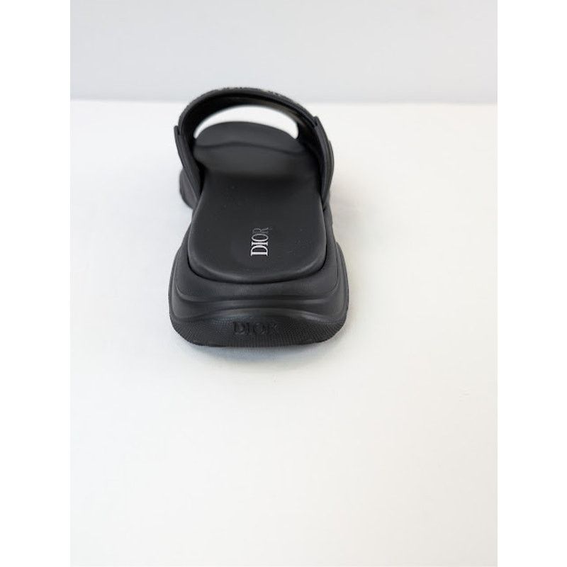 Dior o1rshd1 H-Town Single Band Slipper Sandal in Black / Beige Size US 8 / EU 41 - 17 Thumbnail