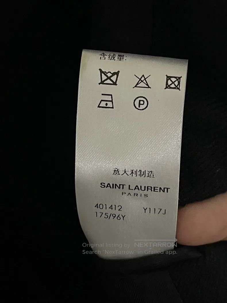 Saint Laurent Paris Saint Laurent Paris Black Velvet Notched Lapel Wool Coat Size M / US 6-8 / IT 42-44 - 5 Thumbnail