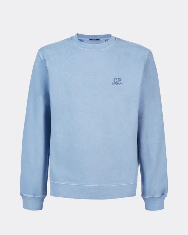C.P. Company o1y1224 Logo Crewneck Sweatshirt in Blue Size US XXL / EU 58 / 5 - 1 Thumbnail