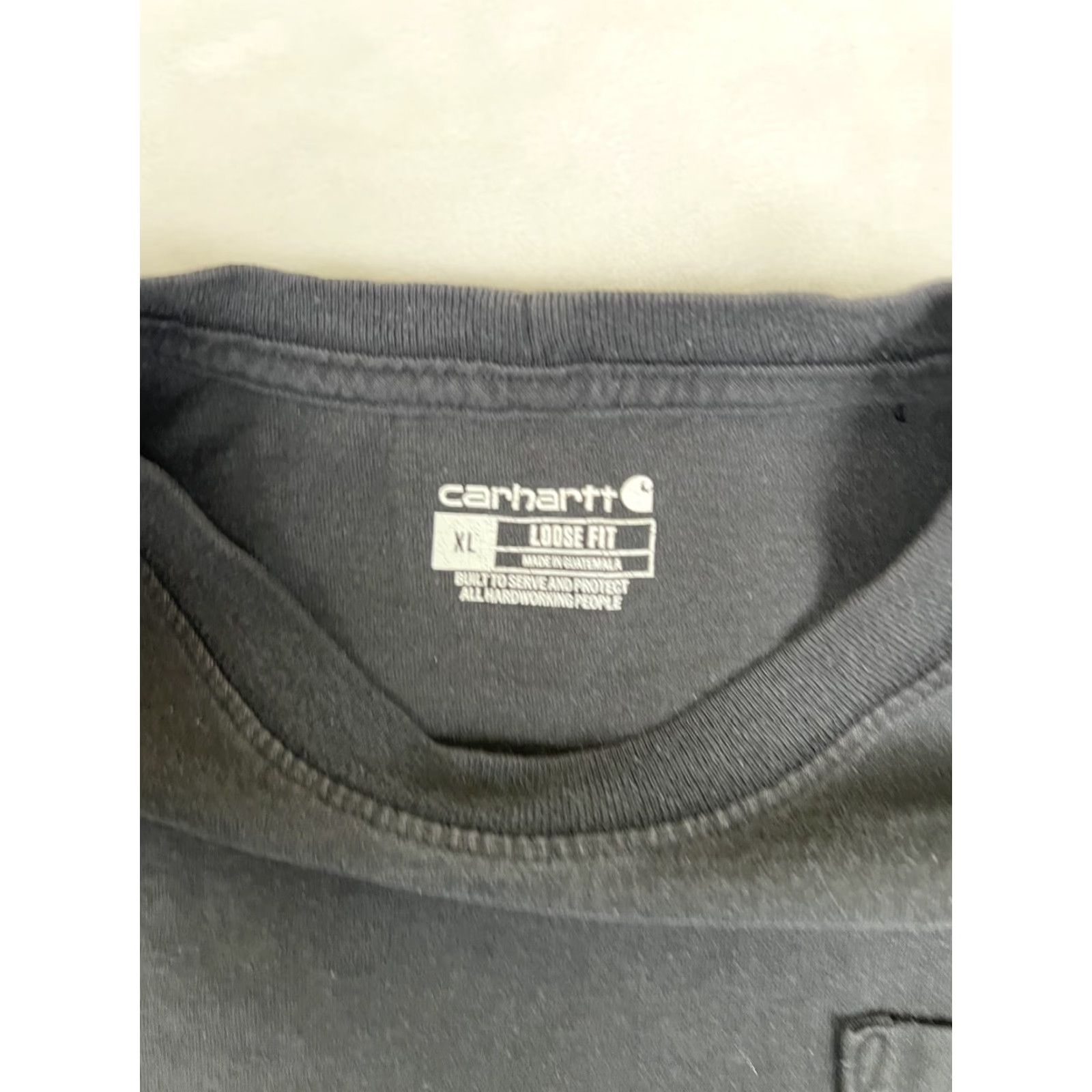 Carhartt VINTAGE Carhartt Black Pocket Tee T-Shirt Size XL Loose Fit Grunge Faded 90s Classic Features Pockets Men K87 Short Sleeve Crew Neck Cotton T-Shirt Size US L / EU 52-54 / 3 - 6 Thumbnail