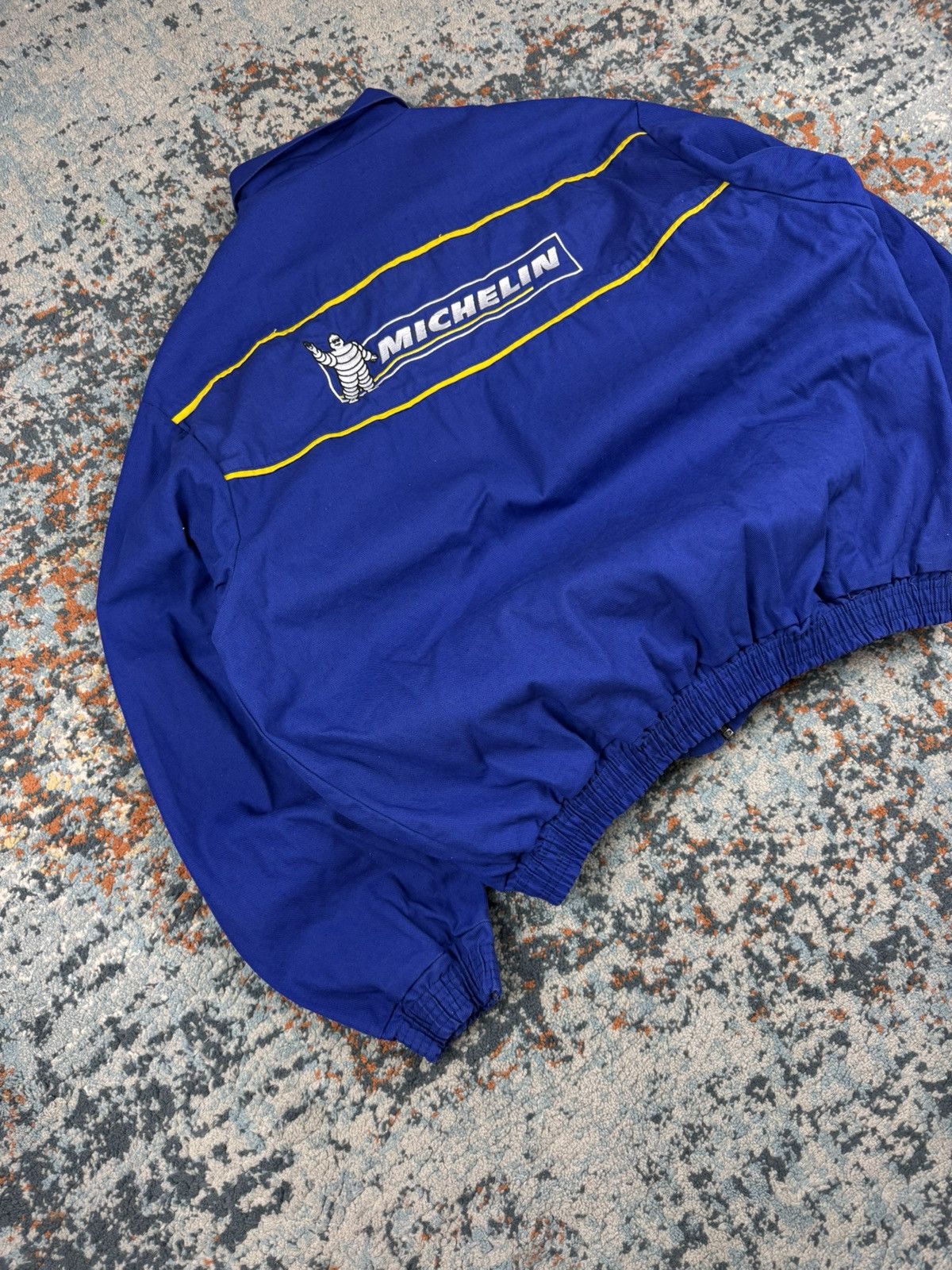 Vintage Vintage 80s Michelin embroidered workwear racing jacket Size US XL / EU 56 / 4 - 4 Thumbnail