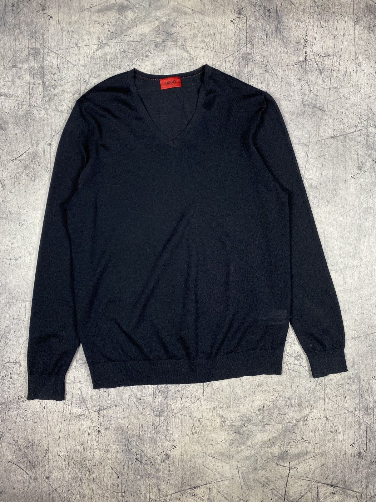 Hugo Boss Hugo Boss Designer Wool Pullover Sweater Size US XL / EU 56 / 4 - 2 Thumbnail