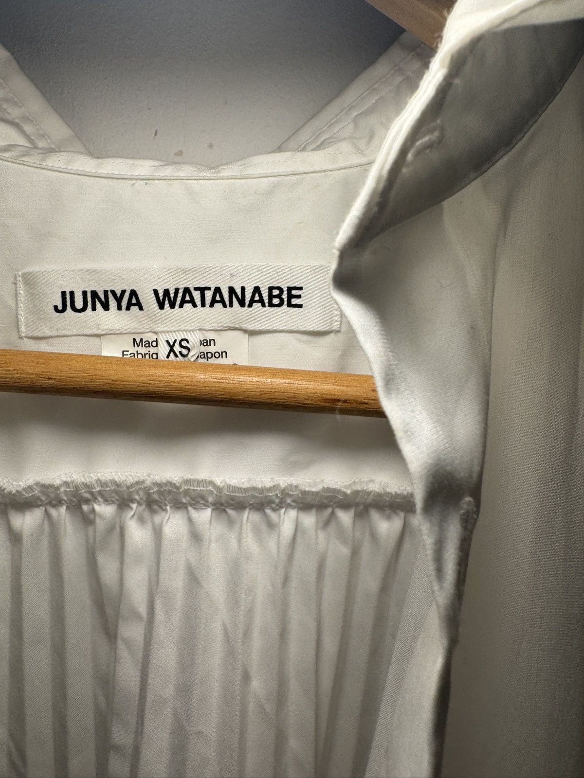 Junya Watanabe Junya Watanabe white pleated minidress Size XS / US 0-2 / IT 36-38 - 4 Thumbnail
