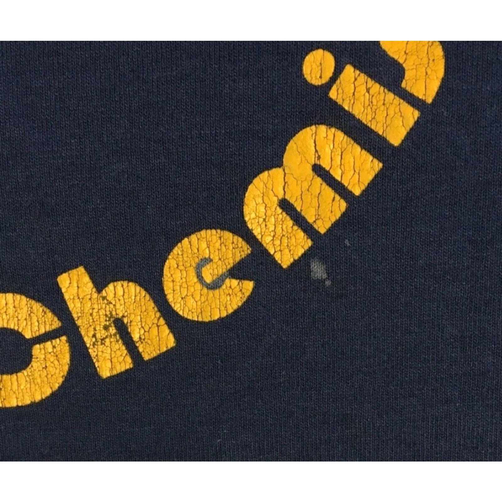 Vintage Vtg 90s Microscale Chemistry All Micro All The Time Faded Shirt XL West Virginia University T-Shirt Men Navy Blue Graphic Tee Funny Size US XL / EU 56 / 4 - 7 Thumbnail