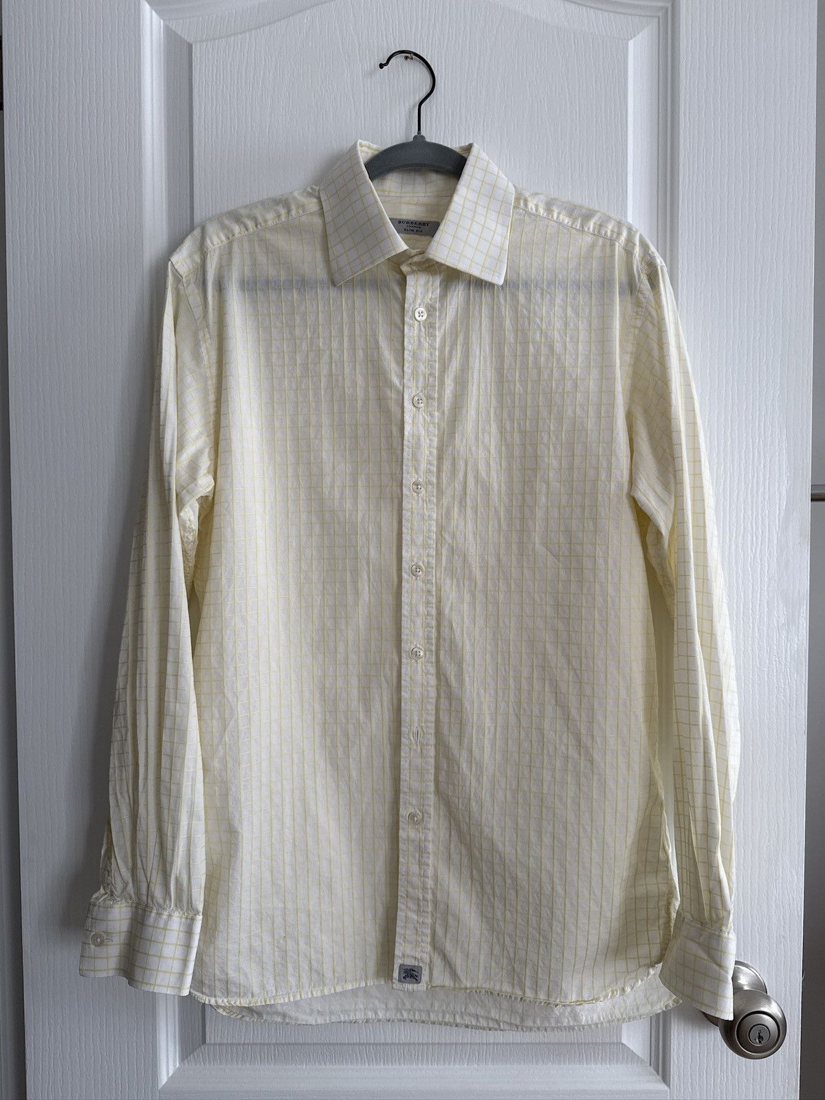 Burberry Burberry Dress-Shirt Yellow Check Size 40L - 1 Thumbnail