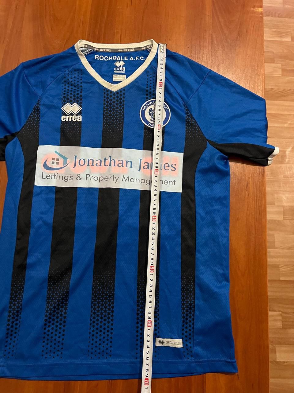 Errea 2018/19 ROCHDALE AFC #3 SPECIAL SOCCER FOOTBALL JERSEY SZ M Size US M / EU 48-50 / 2 - 18 Thumbnail