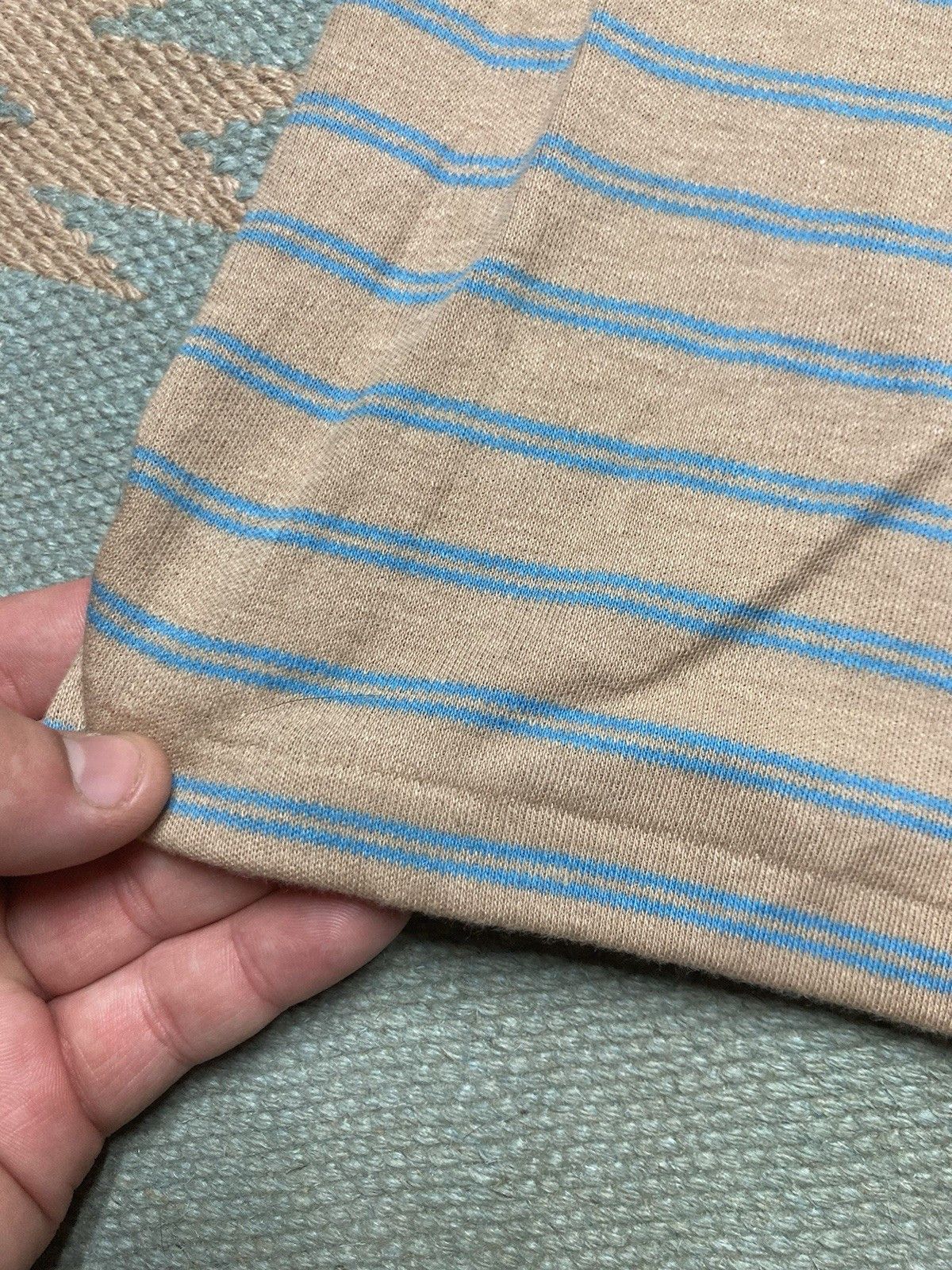 Vintage Vintage 80s polo shirt striped soft single stitch medium Size US M / EU 48-50 / 2 - 8 Thumbnail