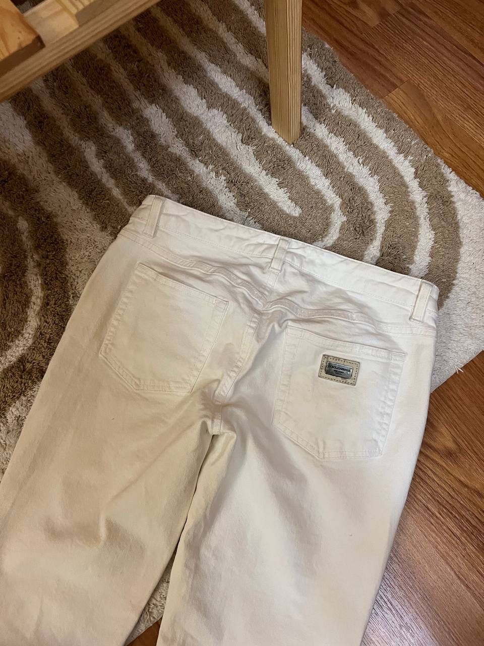 Dolce & Gabbana × Vintage Women’s Dolce&Gabbana Vintage White Pants Size IT40 Size 27" / US 4 / IT 40 - 12 Thumbnail