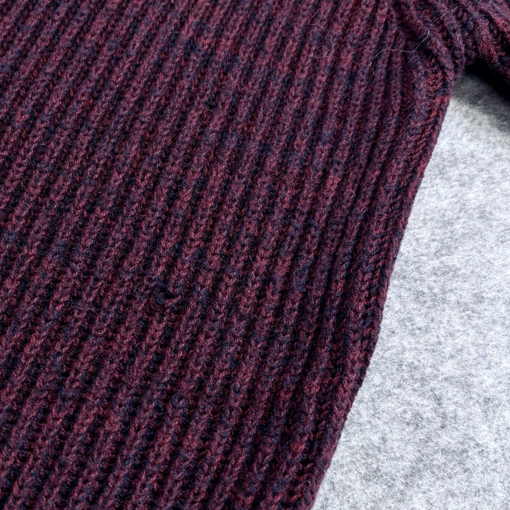 Musto Musto roll neck jumper UK10 burgundy ribbed women’s elbow patches pullover Size L / US 10 / IT 46 - 5 Thumbnail
