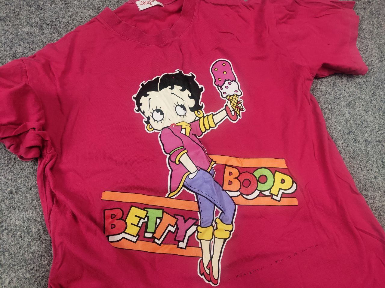 Cartoon Network Vintage 1993s Betty Boop AOP Big Face logo T shirt Cartoon Size US M / EU 48-50 / 2 - 12 Thumbnail