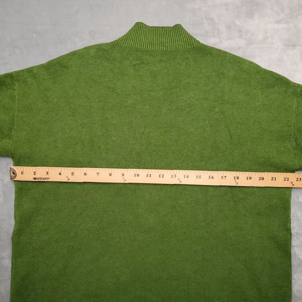 Vintage VINTAGE Christmas Sweater Womens Large Green Bead Diamond Accent Texture Viscose Blend Size L / US 10 / IT 46 - 4 Thumbnail