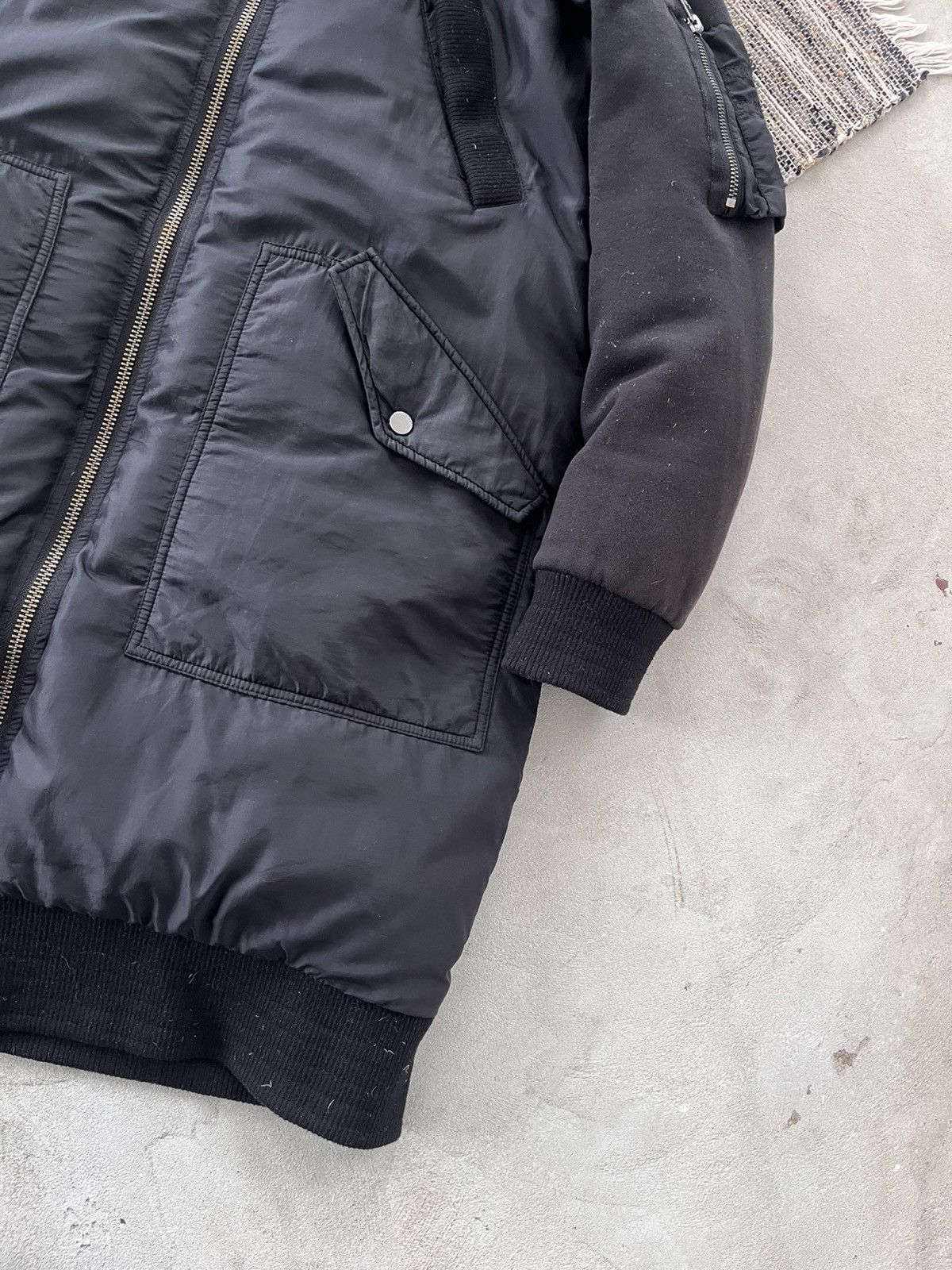 Diesel Vintage Diesel Black Reversible Parka Jacket Avantgarde Y2K Size M / US 6-8 / IT 42-44 - 7 Thumbnail