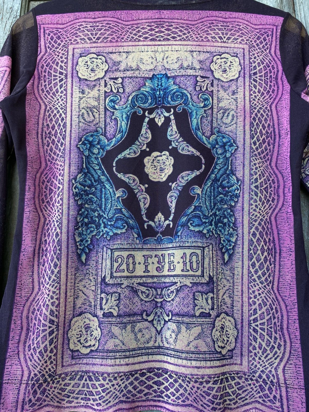 Vintage Vintage Bohemian Print Sheer Mesh Long Sleeve Top Japanese Size M / US 6-8 / IT 42-44 - 14 Thumbnail