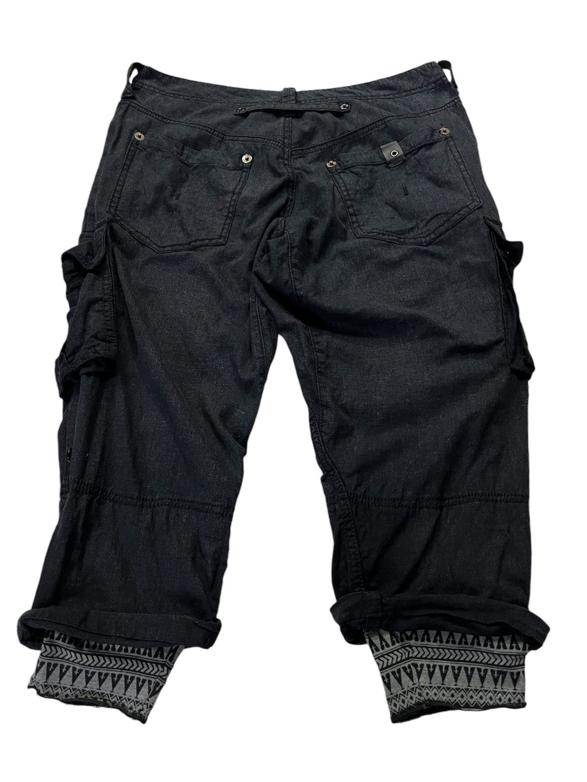 If Six Was Nine × Tornado Mart TORNADO MART CARGO BONDAGE PUNK SHORT PANTS RARE DESIGN Size US 32 / EU 48 - 2 Thumbnail