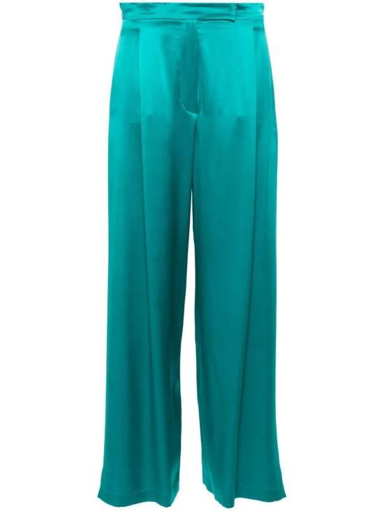 Max Mara MAX MARA Women Straight Pants 11131034600 005 Green Size 27" / US 4 / IT 40 - 1 Thumbnail