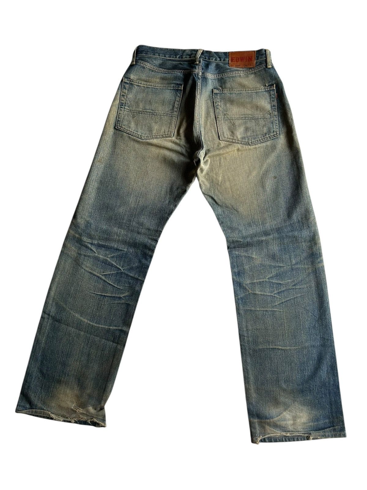 Japanese Brand × Kapital × Vintage Vintage Edwin Selvedge Baggy Rusty Mudwash Distressed Denim Size US 33 - 24 Thumbnail
