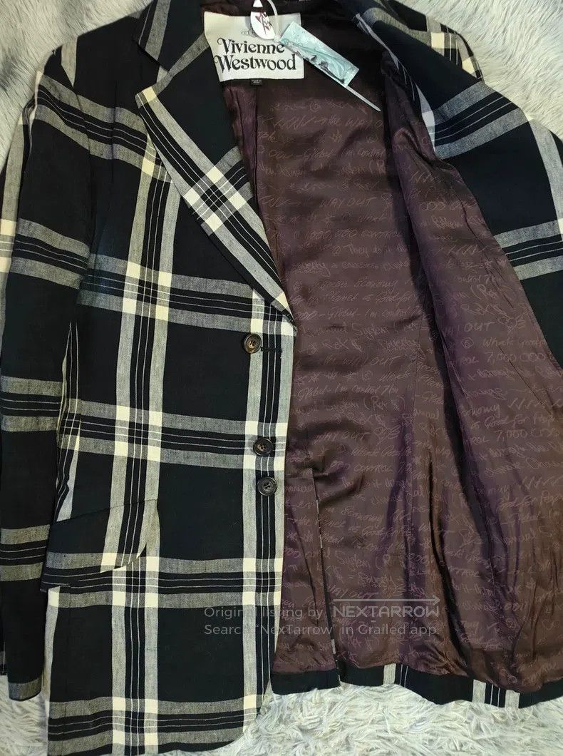 Vivienne Westwood Vivienne Westwood Plaid Linen Coat Size US M / EU 48-50 / 2 - 9 Thumbnail