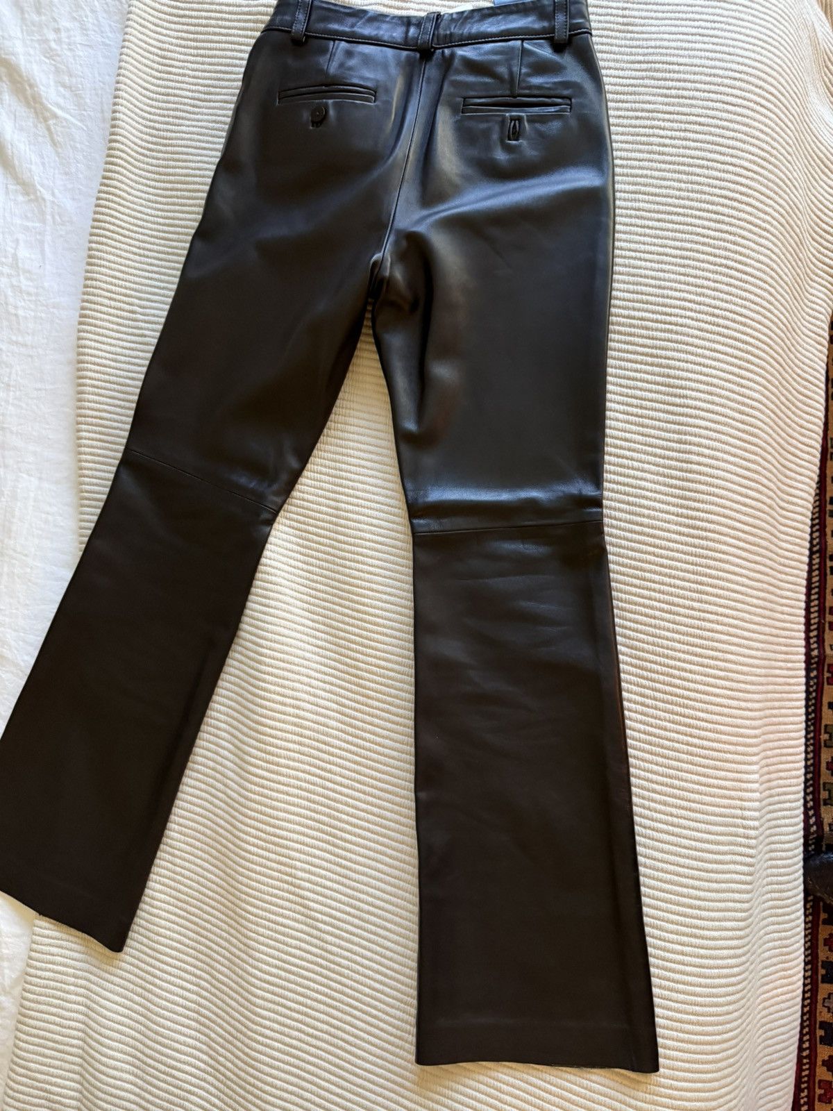 Ernest W. Baker Ernest Baker flared leather trouser Size US 32 / EU 48 - 2 Thumbnail