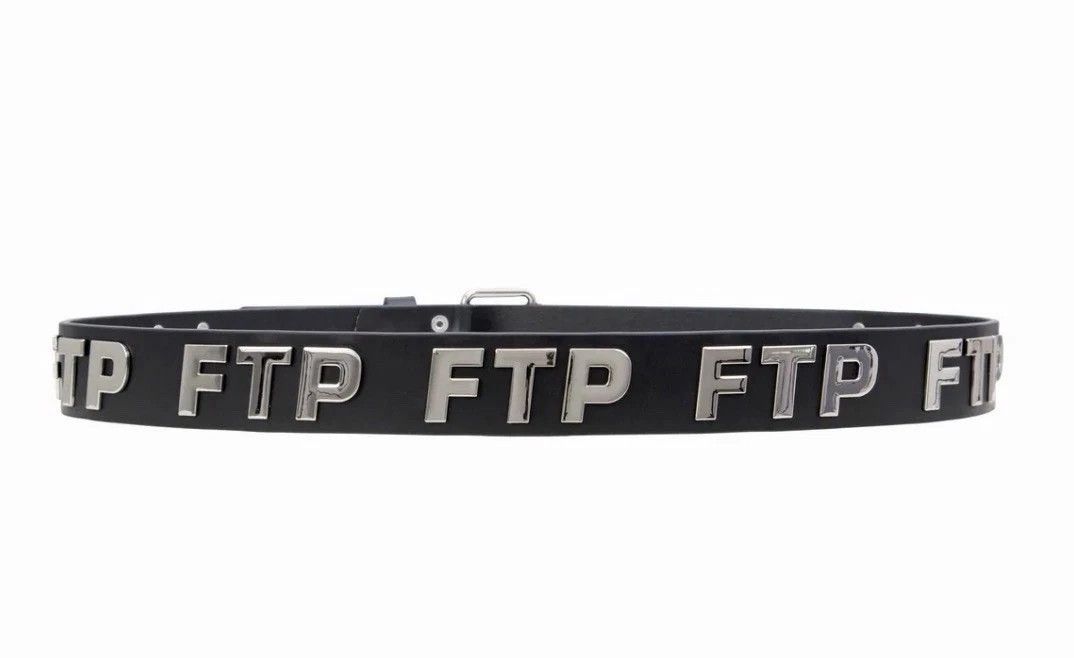Fuck The Population Fuck The Population Metal Logo Italian Leather Belt - XXL Size 42 - 1 Thumbnail