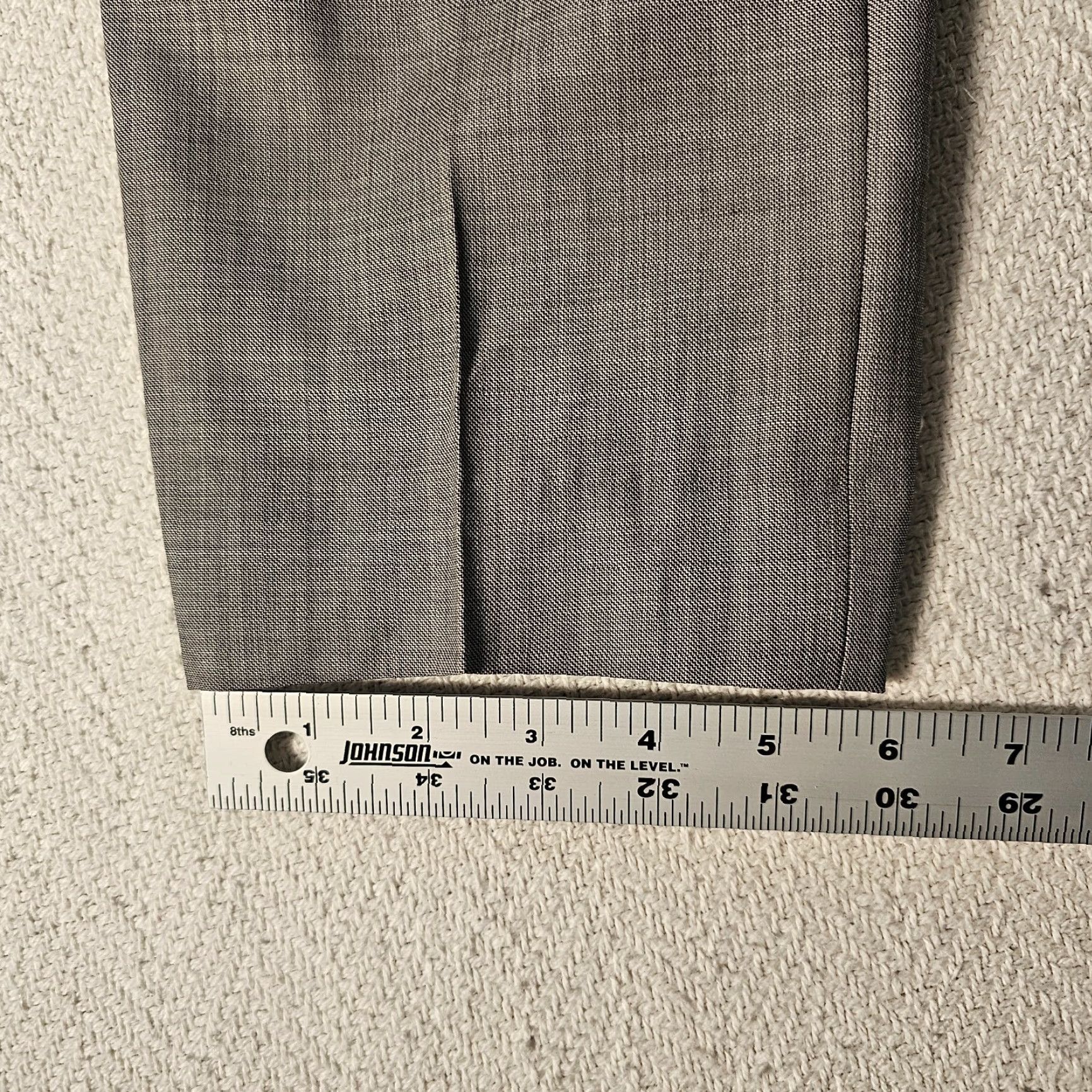 Vintage Ryan Seacrest Distinction Pants Adult 32 x 32 Gray Wool Blend Flat Front Dress Pants Mens Size US 32 / EU 48 - 7 Thumbnail