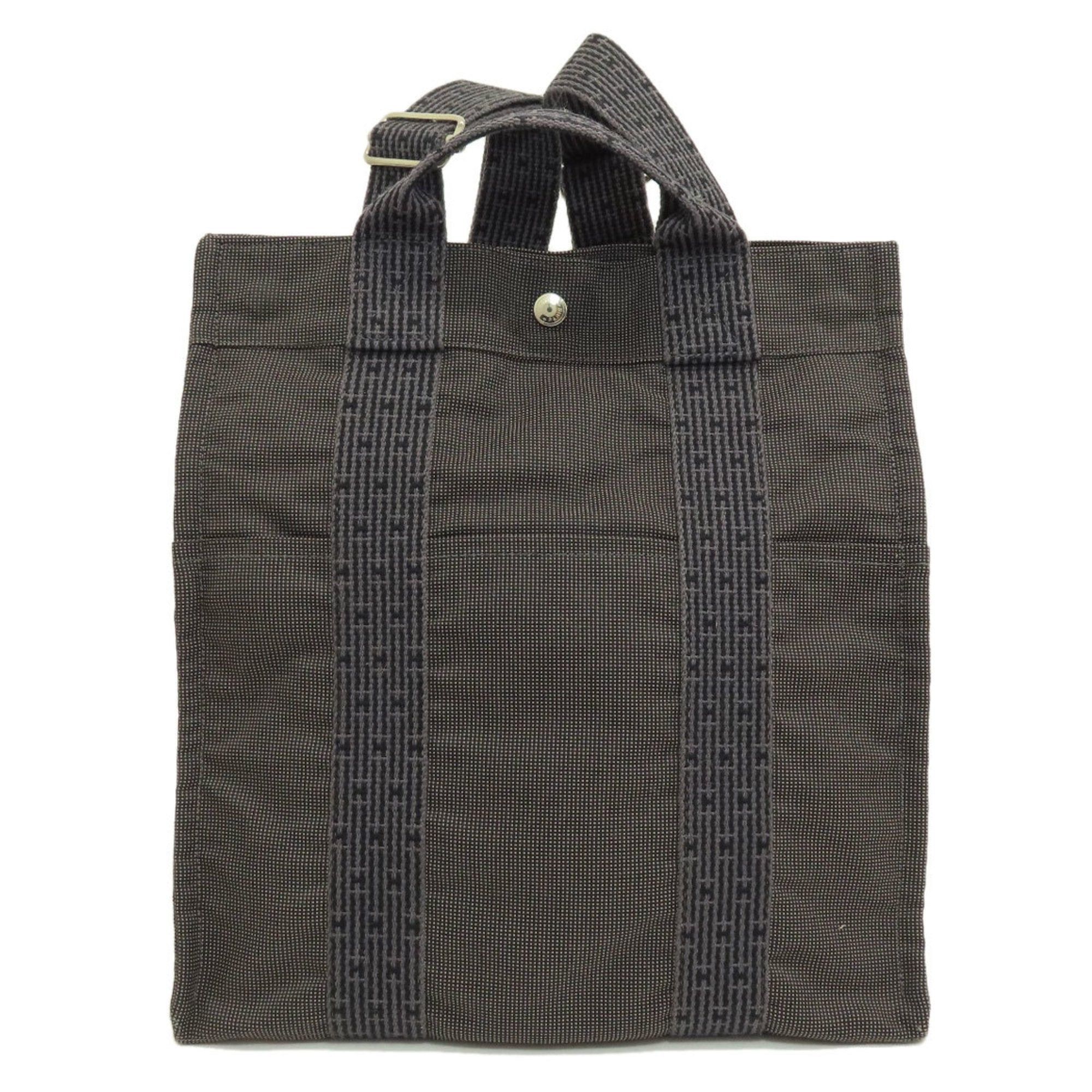 image of Hermes Air Line Ad Mm Backpack/daypack Canvas Women's in Grey