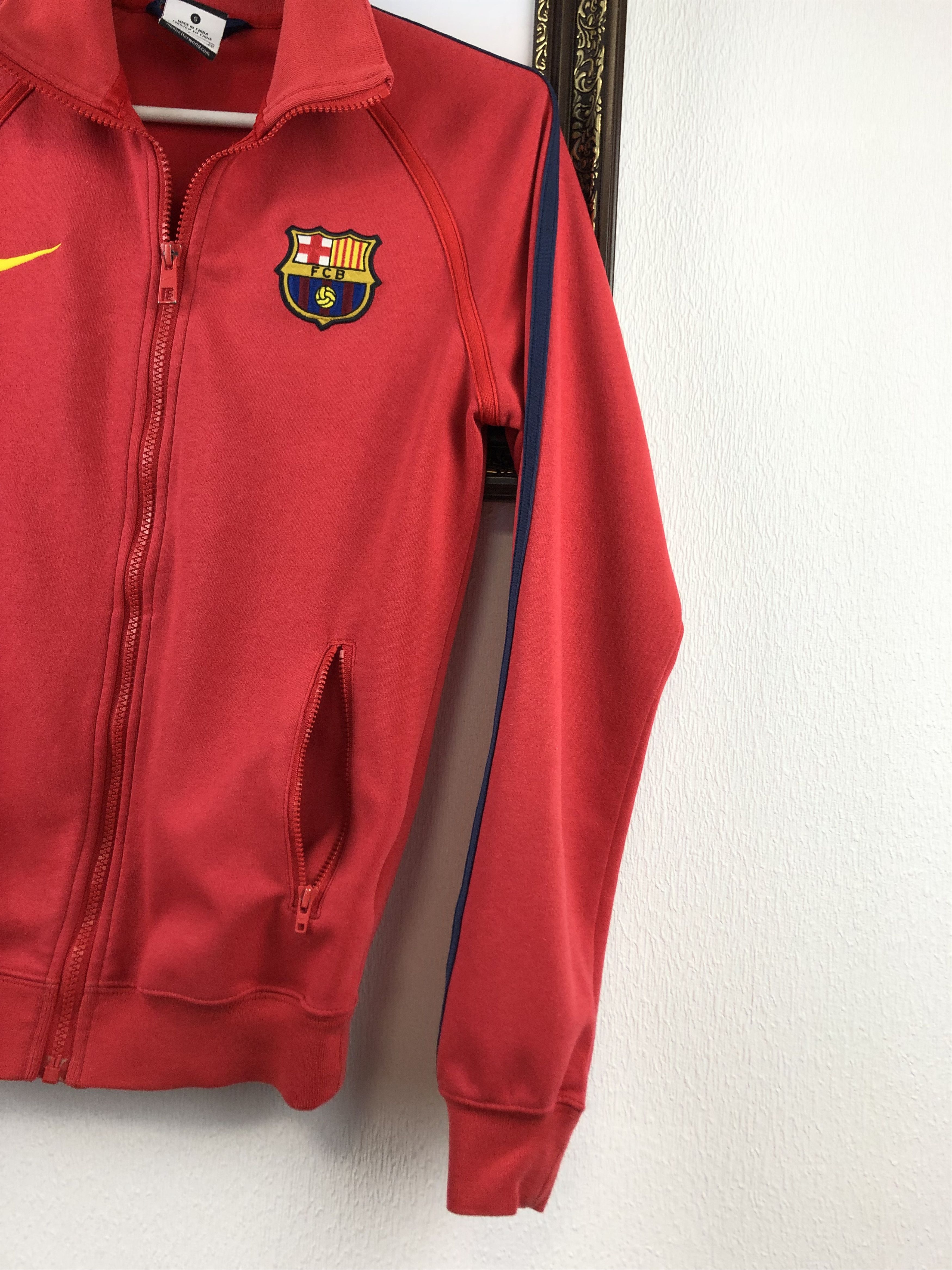 Nike Nike Barcelona Football Jacket Track Top Woman Rare Red Hype Size S / US 4 / IT 40 - 7 Thumbnail