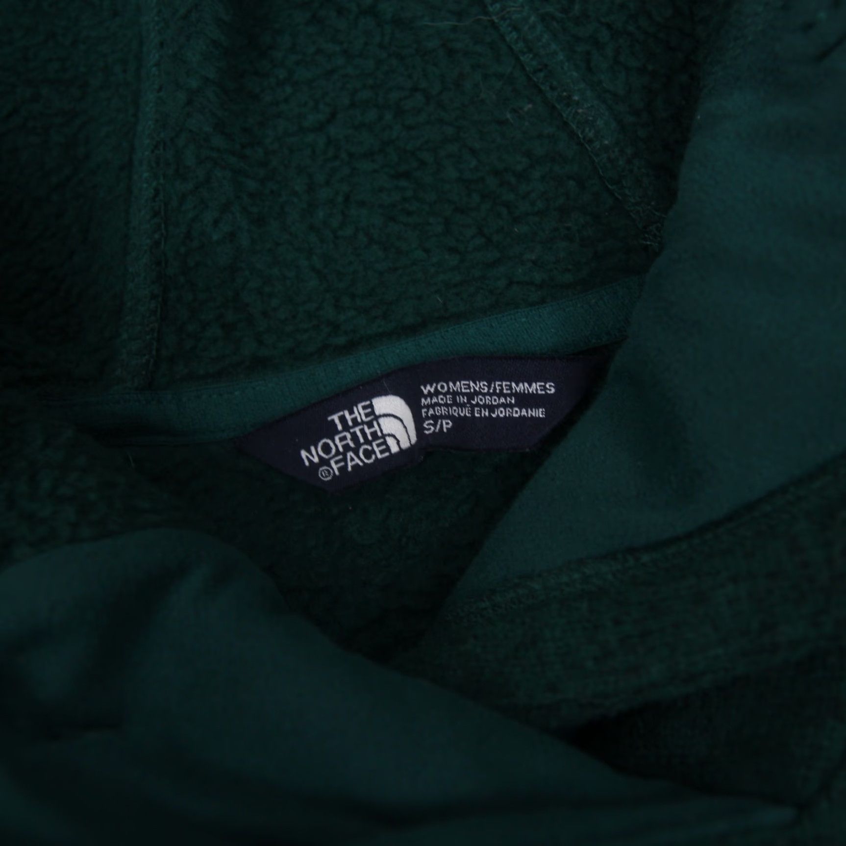 The North Face VINTAGE The North Face Womens Small Crescent Fleece Hooded Sweater Green Size S / US 4 / IT 40 - 4 Thumbnail