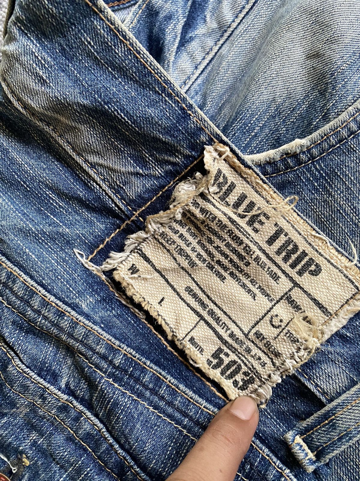 Hysteric Glamour Y2k Edwin 503 distressed bootcut jeans Size US 33 - 7 Thumbnail