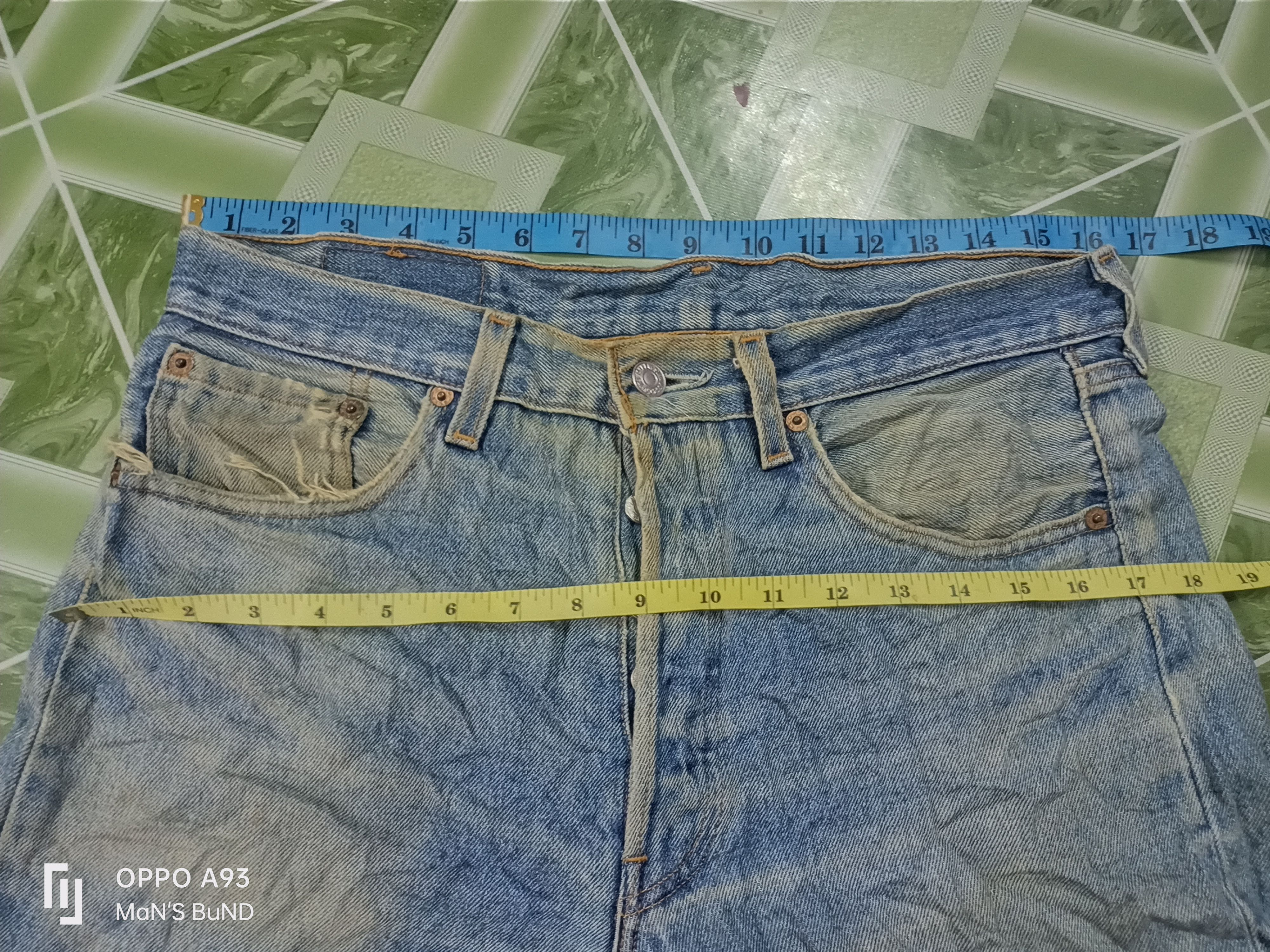 Distressed VINTAGE Levi's 501XX 90s