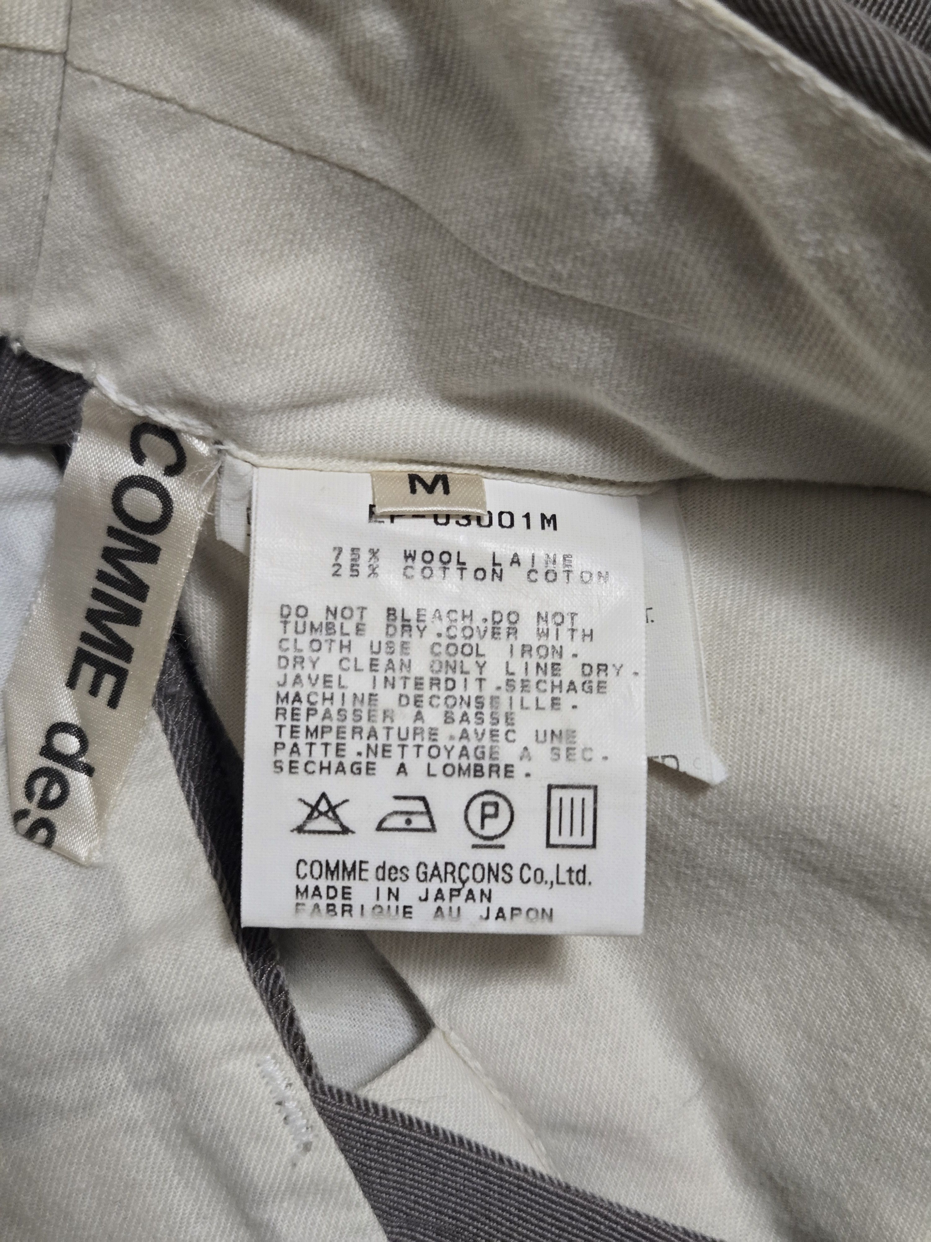 Comme des Garcons Comme des Garcons Wool Gabardine Beige Trousers Size US 30 / EU 46 - 6 Thumbnail