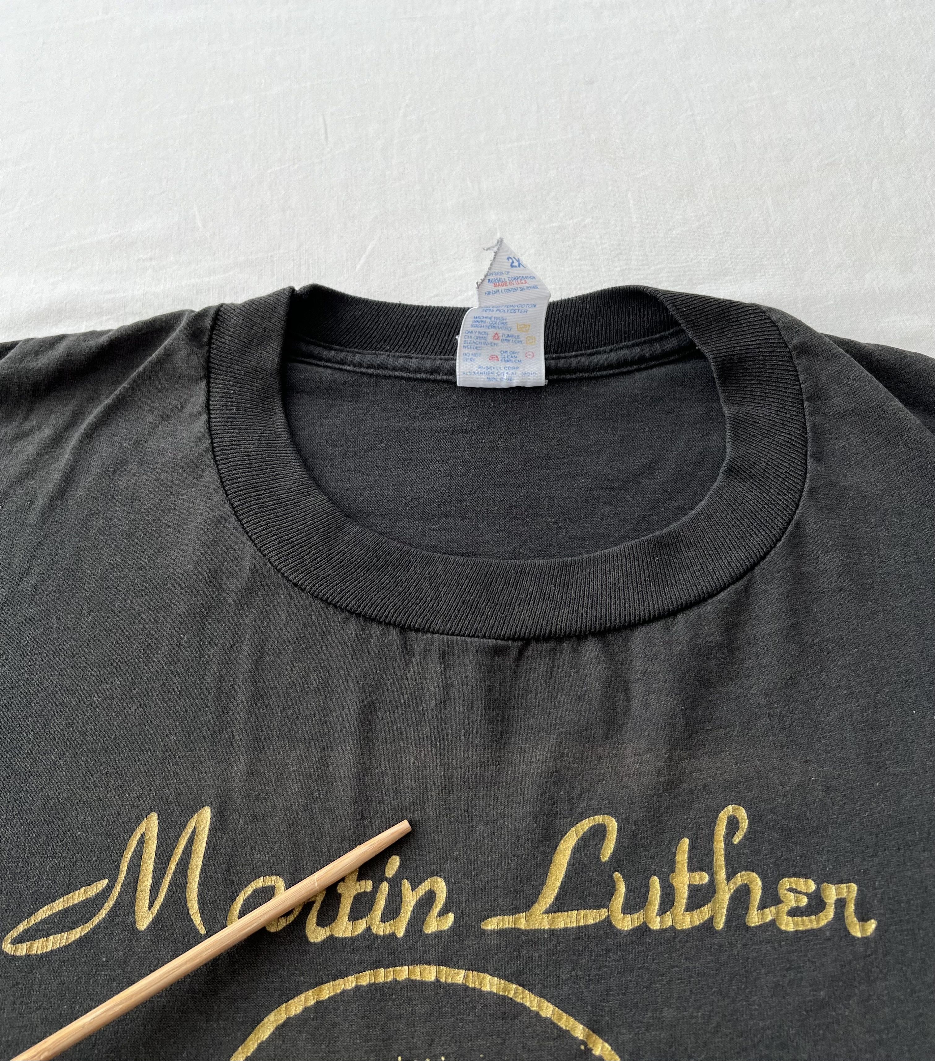 Vintage Vintage 90s Martin Luther King Jr MLK Malcolm X T-shirt Size US XXL / EU 58 / 5 - 8 Thumbnail