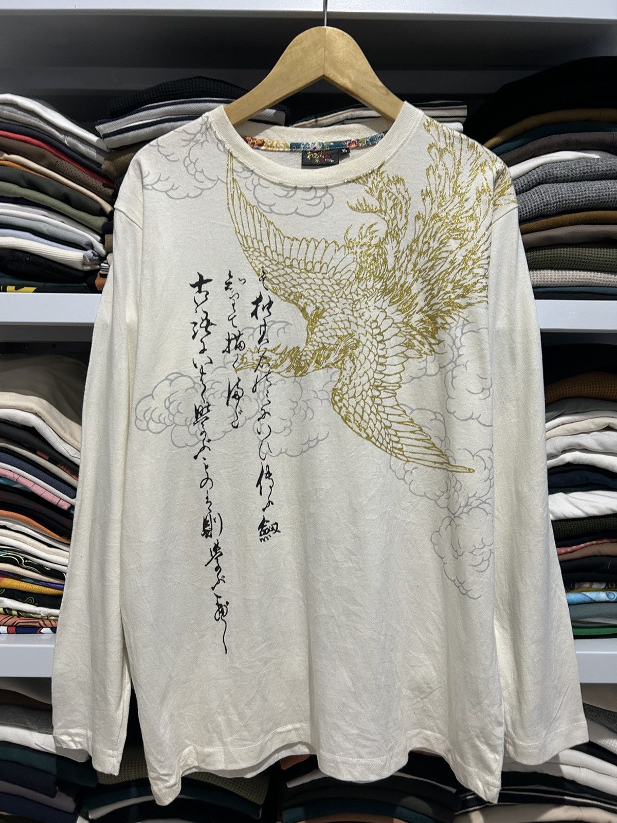 Japanese Brand Vintage Bullet Noise sukajan Phoenix longsleeve Size US XL / EU 56 / 4 - 2 Thumbnail