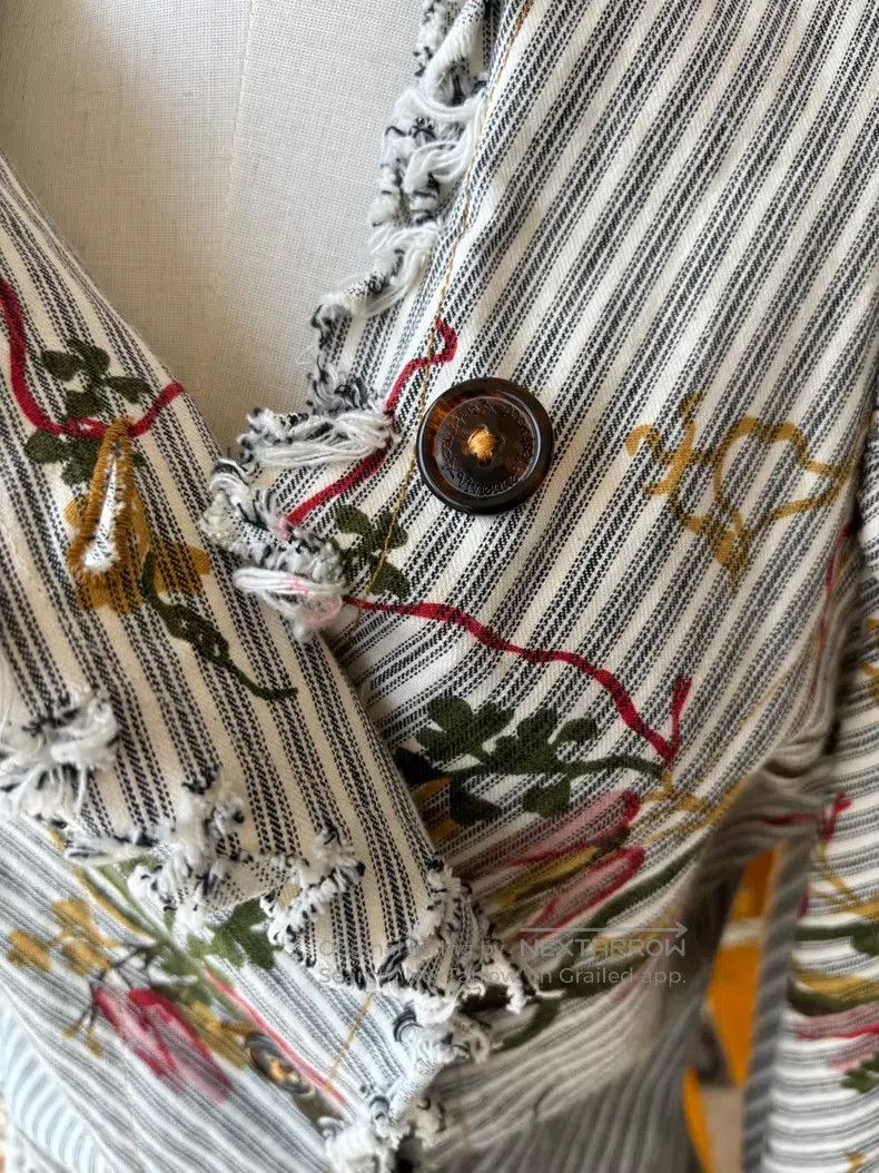 Vivienne Westwood Vivienne Westwood Striped Embroidered Print Dress Set Size M / US 6-8 / IT 42-44 - 2 Thumbnail