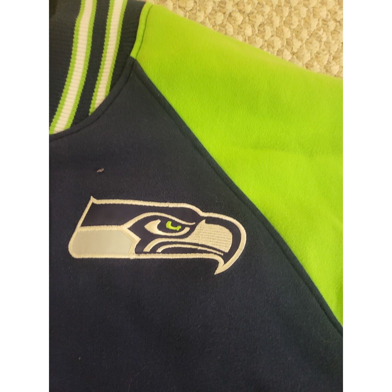 NFL Seattle Seahawks varsity style jacket NFL Superbowl Size US M / EU 48-50 / 2 - 5 Thumbnail