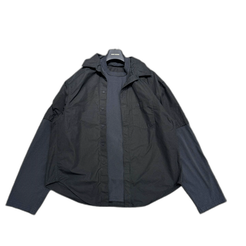 Balenciaga Balenciaga Balenciaga Pseudo TwoPiece Shirt -2507 Size US S / EU 44-46 / 1 - 1 Thumbnail