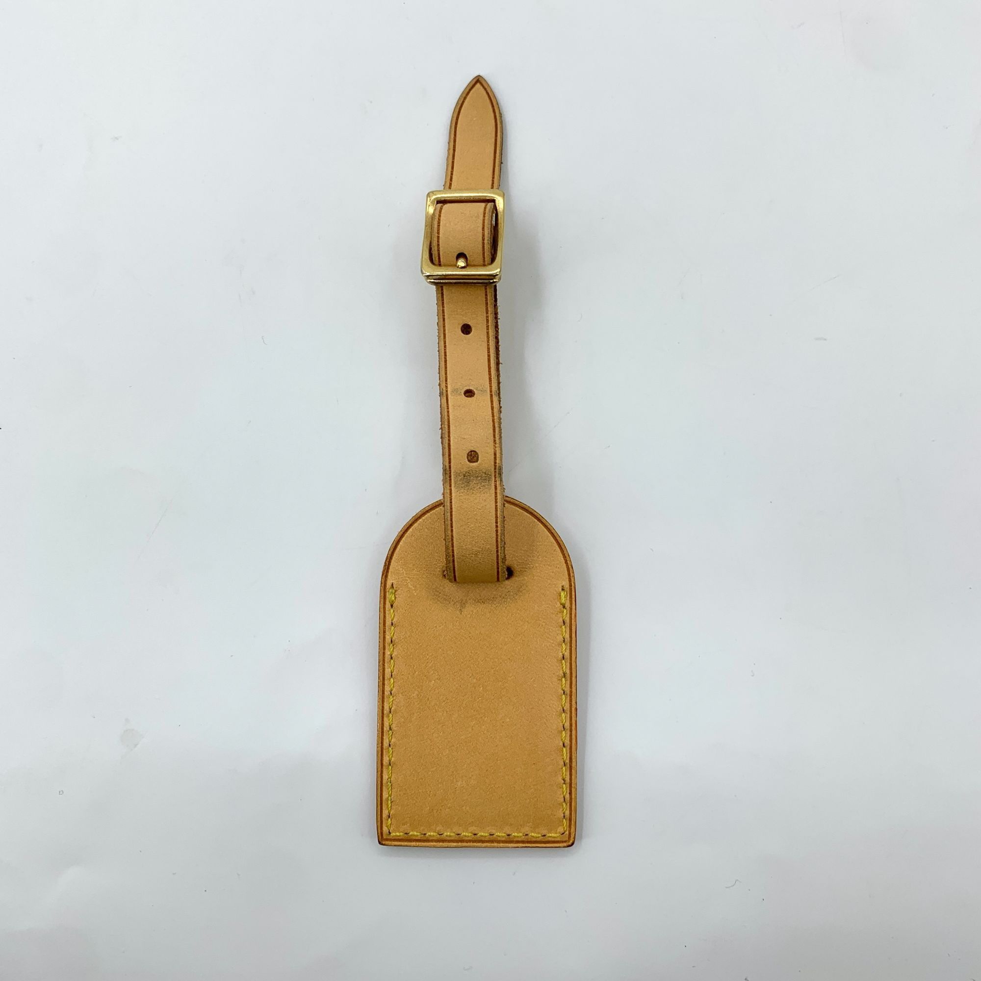 Louis Vuitton Louis Vuitton Leather Luggage Tag With Adjustable Strap Size ONE SIZE - 1 Thumbnail